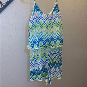 Multicolored jumper/romper